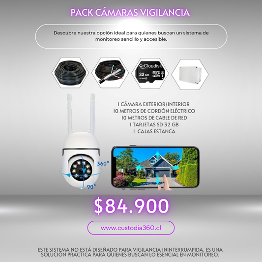Pack 1 Cámara Vigilancia