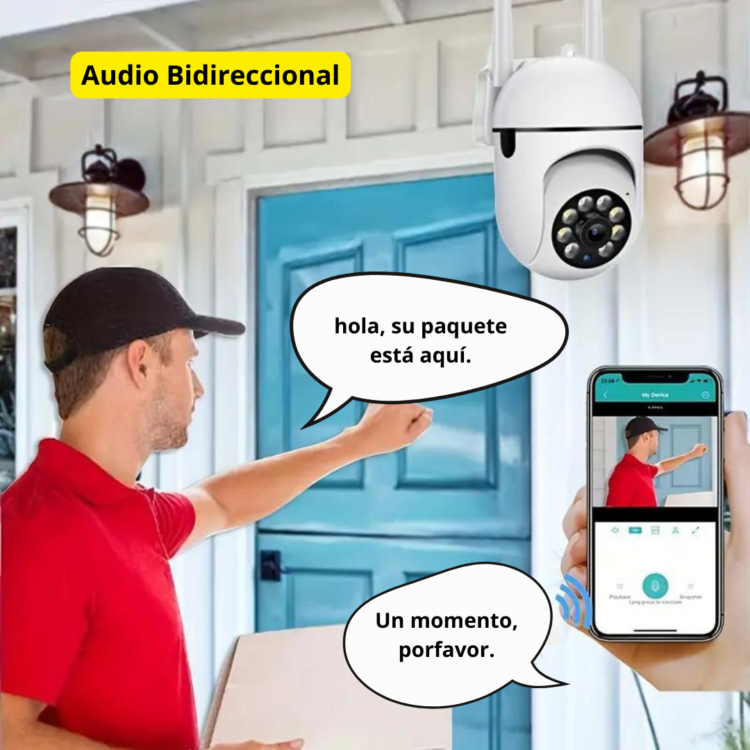 Cámara de Seguridad Motorizada Wi‑Fi Exterior QP A9