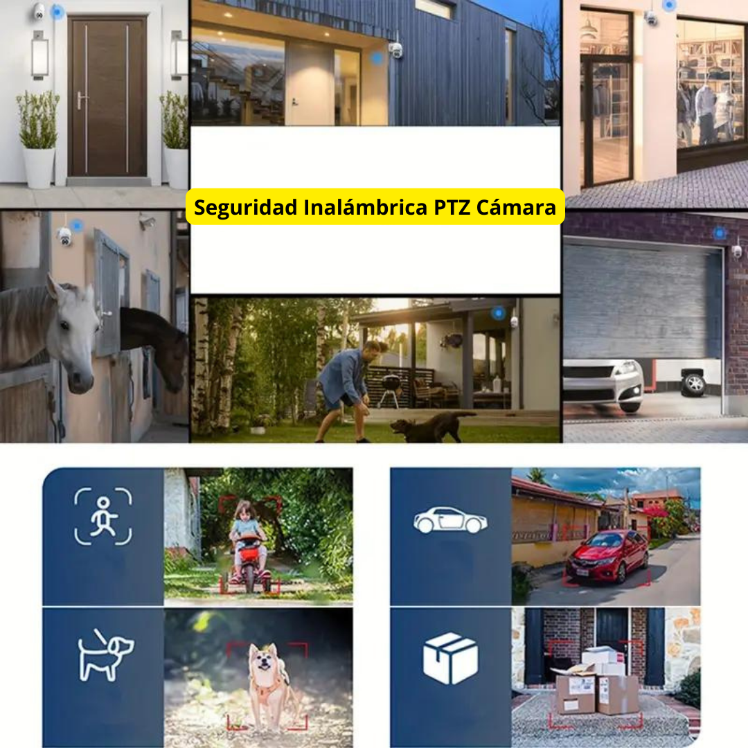 Cámara de Seguridad Motorizada Wi‑Fi Exterior QP A9