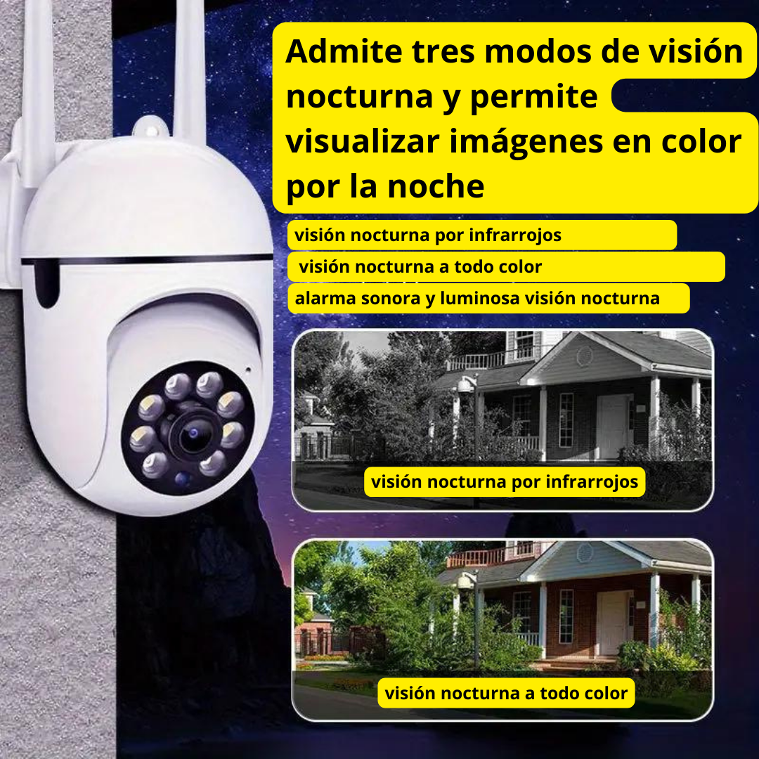 Cámara de Seguridad Motorizada Wi‑Fi Exterior QP A9