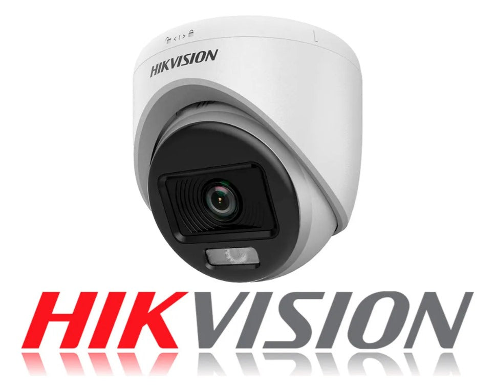 Cámara Domo Analógica Hikvision ColorVu 2 MP – Visión a color 24/7