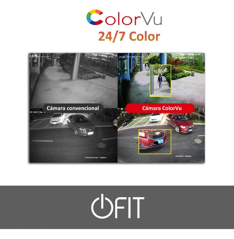 Kit de Seguridad Hikvision ColorVu 8 Cámaras + DVR – Visión a color 24 hs incluso de noche