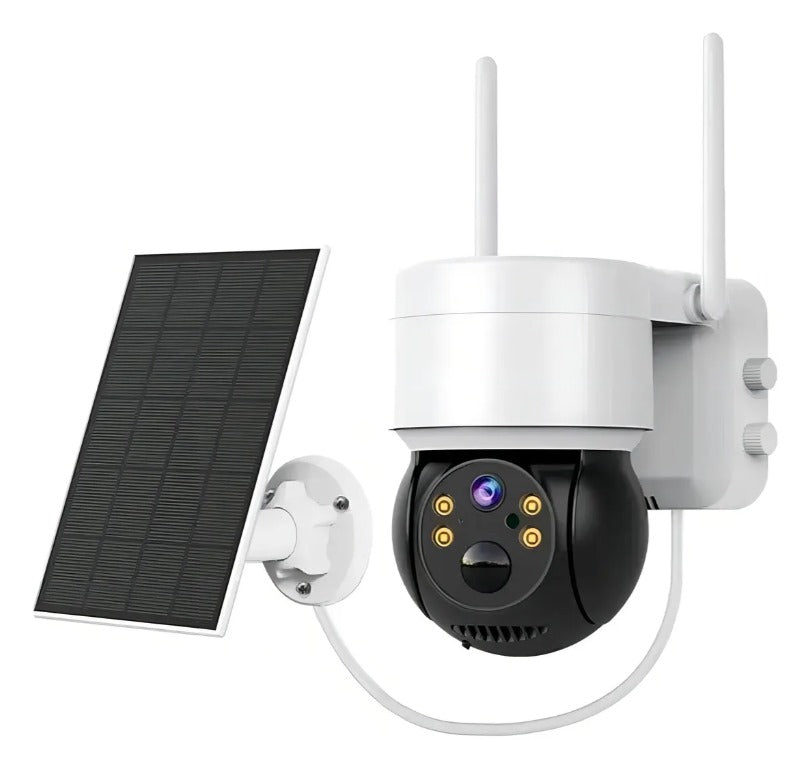 Cámara Solar Wi‑Fi 360° Full HD 1080p para Exteriores