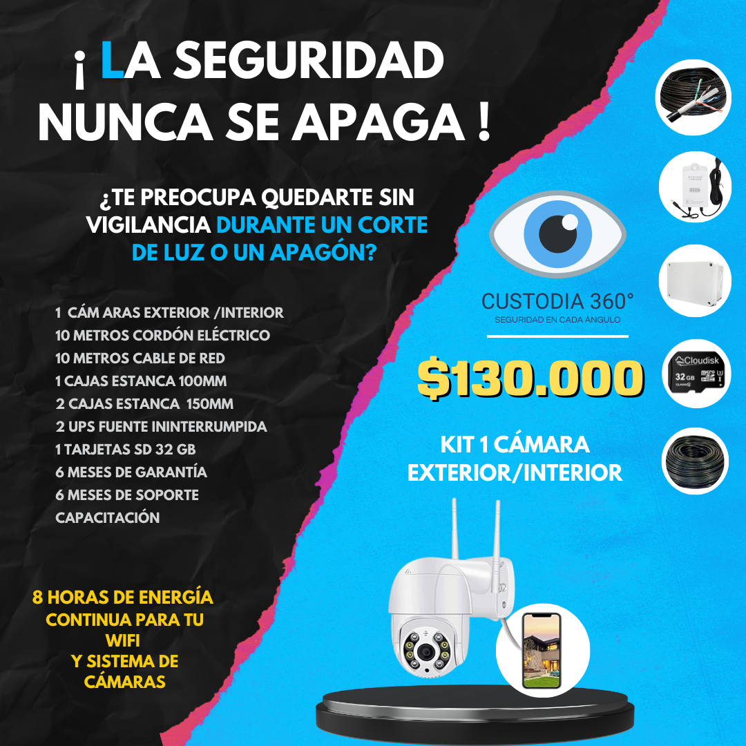 Pack 1 Cámara Ininterrumpida
