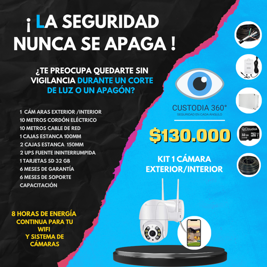 Pack 1 Cámara Ininterrumpida