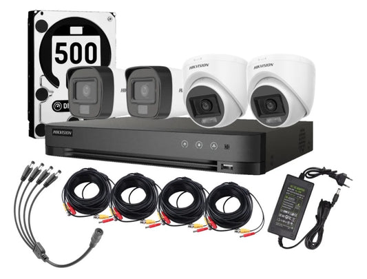Kit CCTV Profesional Hikvision – 4 Cámaras FHD 1080p