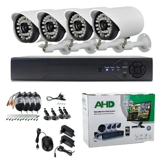 Kit de Seguridad Económico – 4 Cámaras FHD 1080p con DVR