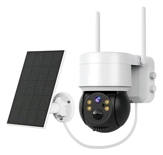 Cámara Solar Wi‑Fi 360° Full HD 1080p para Exteriores